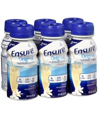 Ensure Original Nutrition Shakes Vanilla 24 - 8 oz Pack of 5