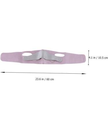 Beatifufu 1pc Thin Face Belt Face Lifting Slimming Belt Face Anti-double Chin Double Chin Strap Cr 60X10.5X1cm Pink - Buy Online on GoSupps.com
