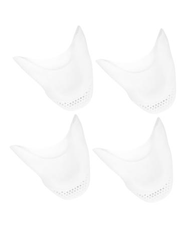 NOLITOY 2 Pairs Forefoot Pad Toe Protectors Womens Heels Toe Accessory Womens Block Heels Shoe Filler Insert Shoe Pads for High Heels Shoe Toe Filler of White Elasticity Insole