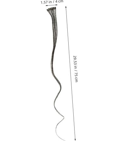 Beaupretty Black Hair Tie hair extensions seamless hair straight hair clip black scrunchies synthetic hair clip full head clip electric black human hair extensions real hair Hair Bands - Buy Online on GoSupps.com