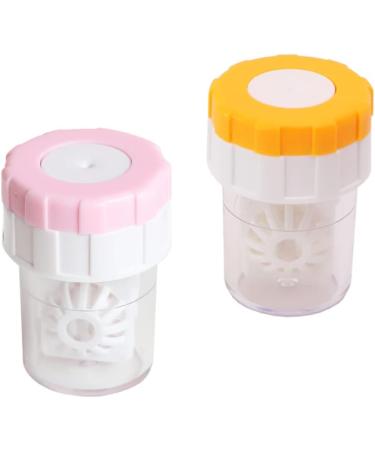 Dtoterul Contact Lens Containers - 4 Pack Cleaning Cases in 4 Colors | Ideal for Daily Travel & Lens Storage - Buy Online on GoSupps.com