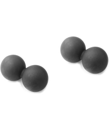 Minkissy Lacrosse Ball & Fitness Towels Set - High Density Muscle Roller & Yoga Mat Tear Resistant Sweat Absorbent - 2pcs Black for Studio & Relaxation - Buy Online on GoSupps.com