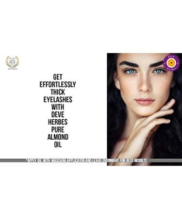 Deve Herbes Pure Almond Oil (Prunus dulcis) with Glass Dropper Cold Pressed 100ml (3.38 oz) - Buy Online on GoSupps.com