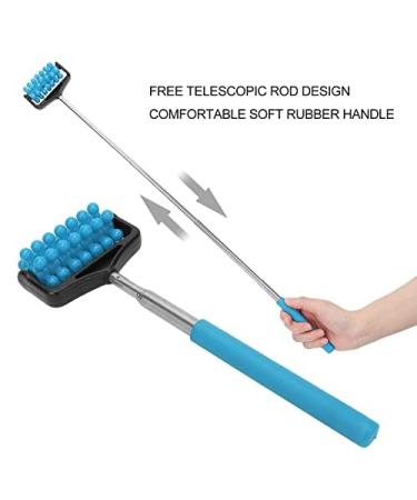 Telescopic Back Massage Device - Adjustable Muscle Roller for Relaxation | Sky Blue - Buy Online on GoSupps.com