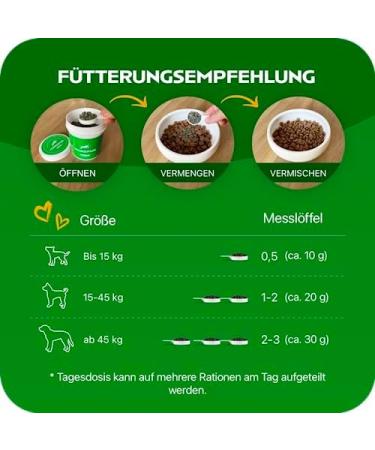 Hundpur Digestive Happiness 300g - Prebiotics Pellets for Dogs with Chamomile Linseed & Chlorella - German-Made Dietary Supplement - Buy Online on GoSupps.com