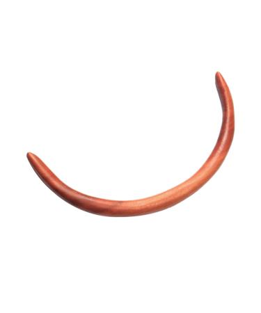 Angoily Moon Wooden Hairpin Hair Stick Japanese Hair Pins Hair Clips Hair Bun Pin Hair Jewels for Women Japanese Hair Accessories Disk Hair Moon Headpiece Updo Hair Chopsticks Semicircle