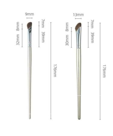 Green Angled Contour Brush | Nose Contour Brush | Small Angled Sculpting Makeup Brush for Bronzer & Highlighter - Buy Online on GoSupps.com