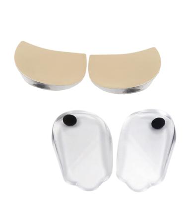 NOLITOY 2 Pairs After Corrective Pad Shoe Pads Heel Correction Insole Heel Lift Inserts Practical Insoles Half Heel Insoles
