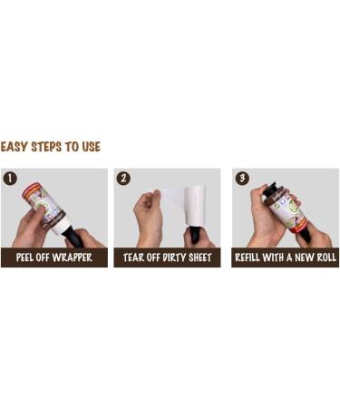 Buy Lint Rollers for Pet Hair - Sticky Lint Remover for Clothes Dog & Cat Hair 360 Sheets | International Shipping Available - Buy Online on GoSupps.com