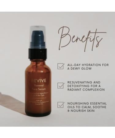 REVIVE Skin Health 3-Step Skincare Collection - Radiance Cleanser Renewal Serum & Replenish AM/PM Moisturizer | Non-Toxic Essential Oil Blend | Shop Internationally - Buy Online on GoSupps.com