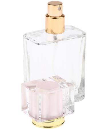 Dajidafu Stylish Pink Cap Empty Glass Perfume Fragrance Bottle Aftershave Spray Containers 50ml - Buy Online on GoSupps.com