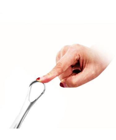 Stainless steel tongue scraper tongue coating in addition to bad breath artifact cleaning tongue coating plate oral cleaning tool