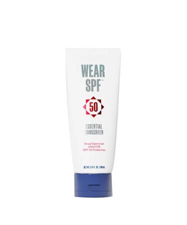 WearSPF Essential Sunscreen SPF 50 Broad Spectrum Hybrid Lotion for Face and Body with Zinc Oxide to Reflect Harmful UVA/UVB Rays
