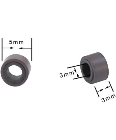 500pcs Dark Brown Silicone Micro Rings Links Beads for Hair Extensions | 5.0X3.0X3.0mm - Buy Online on GoSupps.com