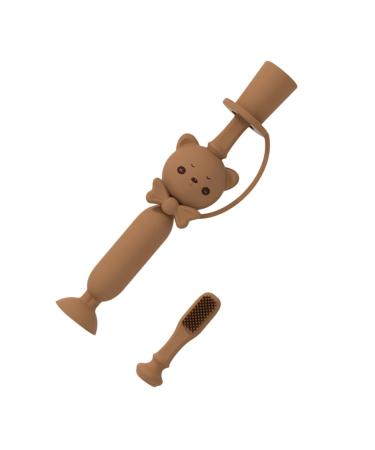Minkissy 1stk toothbrush for the oral care toothbrushes for children toothbrush first toothbrush baby toothbrush baby training toothbrush toothbrush made of silicone caricature adapter