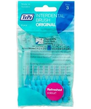 24 Tepe Interdental Brushes - X-Fine 0.6 mm Blue for Effective Oral Hygiene - International Shipping Available - Buy Online on GoSupps.com