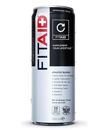 FITAID Recovery Blend | No Artificial Flavors or Sweeteners | Contains BCAAs, Glucosamine, Omega-3s, Green Tea | 100% Clean, Paleo Friendly, Vegan & Gluten-Free | No Sodium | One 12-oz. Can