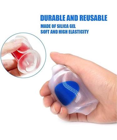 Buy Generic 2 Pairs Gel Heel Pillows - Silicone Heel Caps for Plantar Fasciitis & Heel Spur Relief - Comfortable Support for Foot Pain - International Shipping Available - Buy Online on GoSupps.com