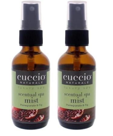 Cuccio Naturale Scentual Spa Mist - Aromatic Spray - Soothes And Softens Skin - Radiant And Rejuvenated Skin - Promotes A Relaxed And Calm Mindset - Paraben Free - Pomegranate And Fig - 2 Oz Pomegranate & Fig 2 Ounce (Pack of 2)