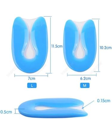 CSCDD Silicone PU Gel Insoles for Heels - Large Cushion Support Shoe Pads for Ultimate Feet Care - Buy Online on GoSupps.com