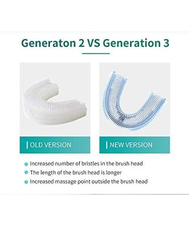 V-White U-Shaped Silicone Replacement Head for Ultrasonic Toothbrush - Adult Size - 1-Pack - Buy Online on GoSupps.com