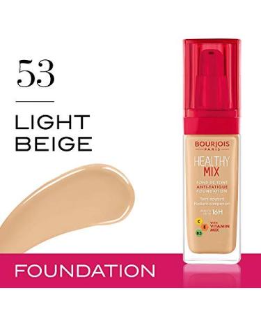 Bourjois Healthy Mix Anti-Fatigue Foundation 57 Dark Tan 125g - No. 53 Beige Clair - Buy Online on GoSupps.com