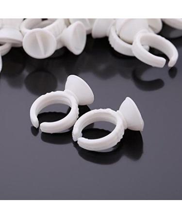 100Pcs Eyelash Pallet Glue Adhesive Holders - Premium Storage Rings for Eyelash Extensions | International Shipping - Buy Online on GoSupps.com