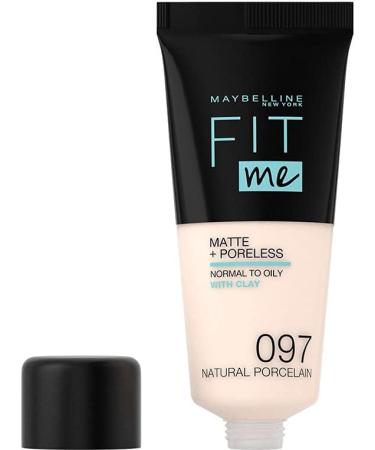Maybelline Fit Me Matte & Poreless Foundation 097 Natural Porcelain 30ml - Pack of 1 - Buy Online on GoSupps.com