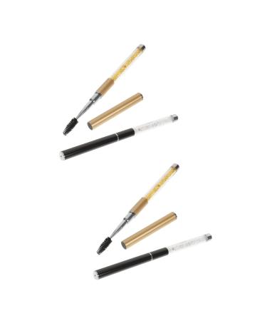 Beavorty False Eyelashes 4 Pcs Grafting Eyelash Brush Lash Mascara False Lashes Eyelash for Eyelash Extensions Extend 16.7X1.2CMx2pcs Assorted Colorx2pcs