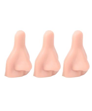 Silicone Nose Model - 3pcs Soft Flexible Nose Display Mold for Practice (Light Beige) | International Shipping Available - Buy Online on GoSupps.com