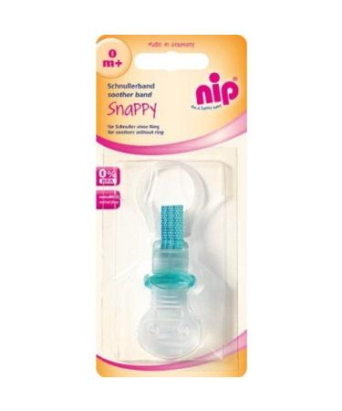 Nip Baby Pacifier Strap - Turquoise Striped Pacifier Chain (No Grip Ring) | International Shipping - Buy Online on GoSupps.com