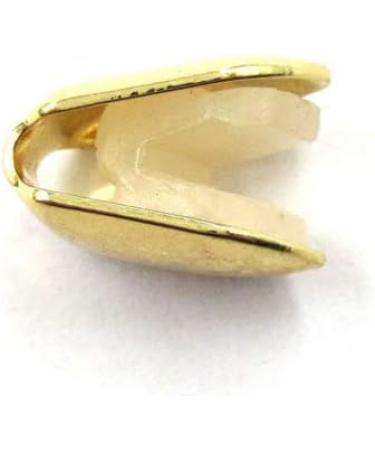 Heallily Hip Hop Teeth Caps - 2-Piece Golden Tooth Jewelry for Music Festivals & Parties | Punk Accessories & Costume Decoration - Buy Online on GoSupps.com