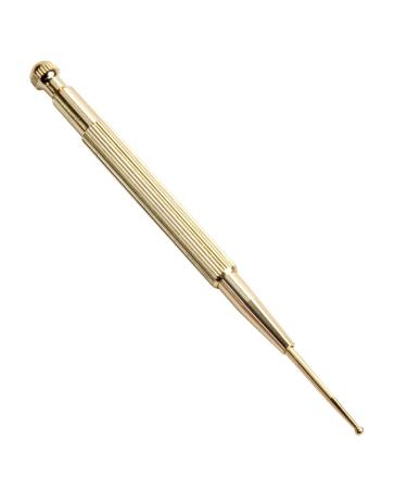 Minkissy ear tools facial reflex zone massage tool acupressure point probe staff brass ears injection elasticity gold-colored medium