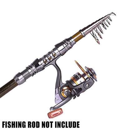 Sougayilang Spinning Fishing Reel | Left/Right Interchangeable Wood Handle | Metal Body | 5.2/5.1 Gear Ratio | 11BB | Inshore, Boat, Rock, Freshwater, Saltwater Fishing - DK1000 - Buy Online on GoSupps.com
