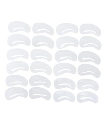 FRCOLOR 24pcs 6 Sets Eyebrow Makeup Templates Eyebrows Shape Tools Eyebrow Templates Mold Sticker Unibrow