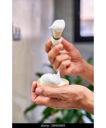 Shaving Brush Handmade Badger Hair Shave Brush Wet Shaving Elegant Design Professional Pure Bristle Brush Hair Salon Manual Shaving Cleaning Tool Ideal for Men (Shaving Brush) - Buy Online on GoSupps.com