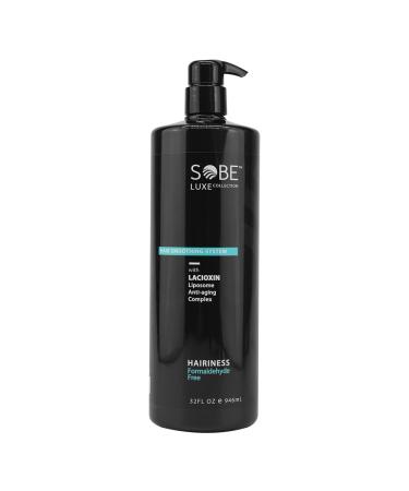 SOBE LUXE - Brazilian Keratin Smoothing Treatment Blowout Straightening System for Dry and Damaged Hair Formaldehyde Free 32 Oz - Eliminate Curls and Frizz Normal to Coarse Hair