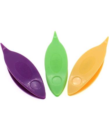 Colorful Plastic Tatting Shuttles Set 3PCS for DIY Hand Lacemaking Craft - Yellow/Purple/Green - Buy Online on GoSupps.com