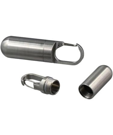 2Pcs Stainless Steel Mini Pill Case - Portable Waterproof Storage Box for Capsules | Ideal Travel Organizer - Buy Online on GoSupps.com