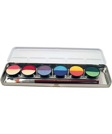 Eulenspiegel - Make-up palette Split Cakes 1 brush and make-up sponges