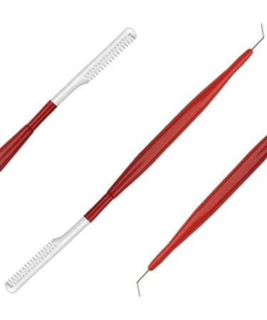 Separation Eye lash Separator Tool Pro Lash Lift Tools and Tint Kit Professional Lifting - Lashes Separater Perm Extension Separating Comb Tinting Lifter Eyelashes Separator Supplies Red