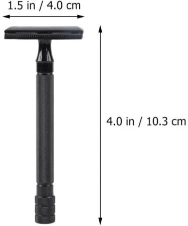 Beavorty 3 Sets Manual Razor with Safety Blades & Nose Hair Trimmer - Double-Edged Straight Razor for Men | High-Quality ABS Design - Buy Online on GoSupps.com