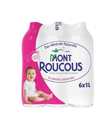 MONT ROUCOUS - Eau Min rale 6X1L - Vendu Par Unit Sans Saveur 1 l (Lot de 6)