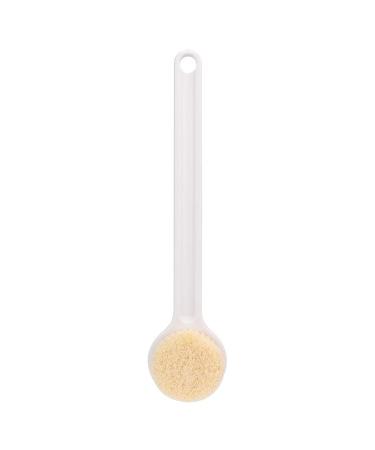 White Ergonomic Body Scrubber with Hanging Hole - Ideal for Hotels, Bathrooms, and Toilets - Buy Online on GoSupps.com