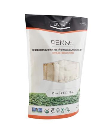 Organic Shirataki Penne Pasta with Oat Fiber - Low-Calorie, Non-GMO, Gluten-Free, Keto Certified (Pack of 6) - Buy Online on GoSupps.com