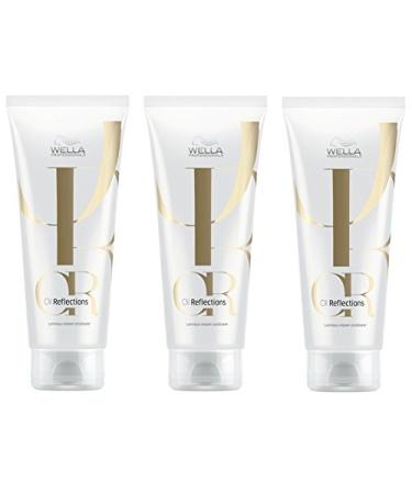 Wella Oil Reflections Luminous Instant Conditioner 3 x 200 ml 30-second care with camellia oil