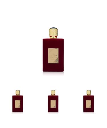 Lattafa Asdaaf Ameerat Al Arab Eau de Parfum Spray for Women 3.4 Ounce (Pack of 4) Floral 3.4 Fl Oz (Pack of 4)