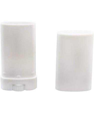 10pcs 15ml White Deodorant & Lip Balm Containers | Empty Oval Plastic Tubes - International Shipping Available - Buy Online on GoSupps.com