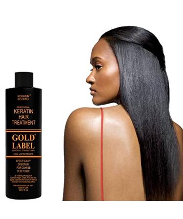 Gold Label Brazilian Keratin Hair Treatment - 240ml for All Hair Types | Straightening for Coarse Thick Curly and Frizzy Hair | International Shipping Available - Buy Online on GoSupps.com