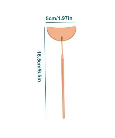 Stainless Steel Moon Shape Eyelash Inspection Mirror | Golden Beauty Tools for Lash Extensions - Rose Gold - Buy Online on GoSupps.com